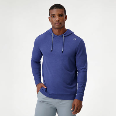 Hesi Performance Hoodie | Heather - Flag Blue/Dusk Blue