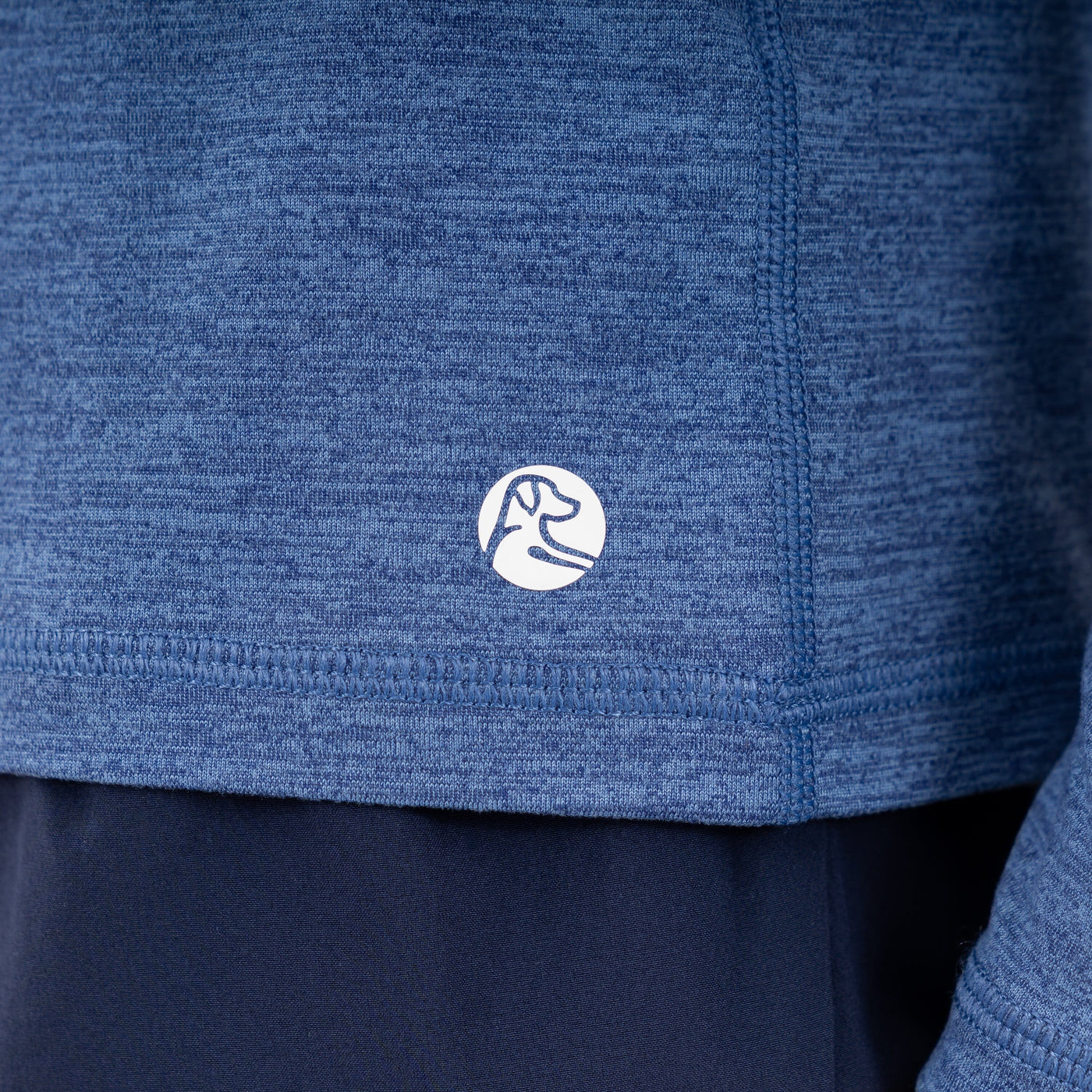 Drift Performance Long Sleeve Tee | Heather - Flag Blue/Dusk Blue