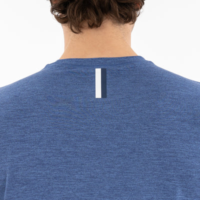 Tailwind Performance Tee | Heather - Flag Blue/Dusk Blue