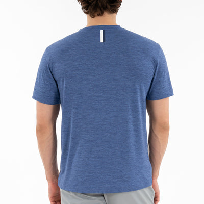 Tailwind Performance Tee | Heather - Flag Blue/Dusk Blue