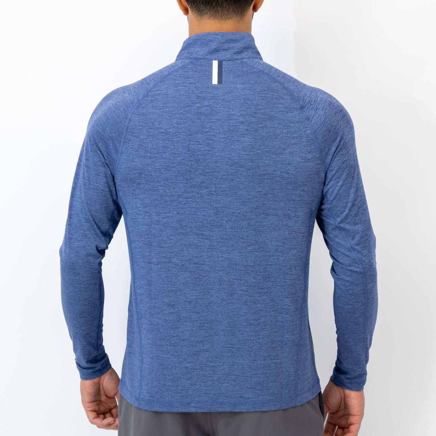 Tailwind Performance Q-Zip | Heather - Flag Blue/Dusk Blue