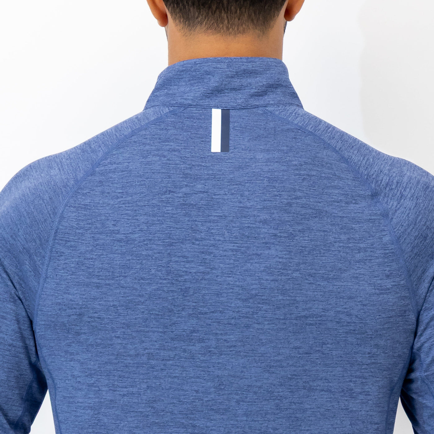 Tailwind Performance Q-Zip | Heather - Flag Blue/Dusk Blue