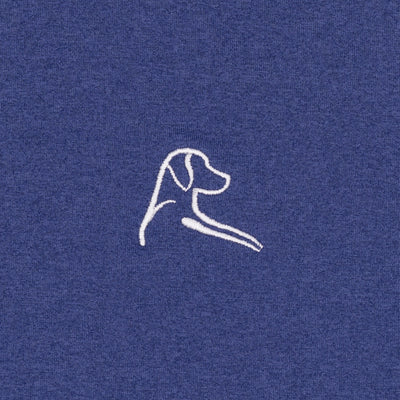 Heather Performance Q-Zip | Heather - Flag Blue/Flag Blue