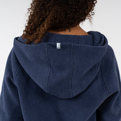 Clarity Half-Zip Hoodie | Heather - Fleet Navy