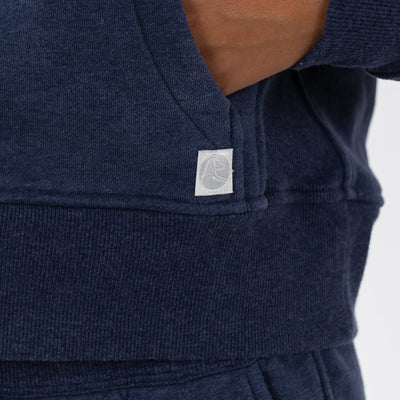 Clarity Half-Zip Hoodie | Heather - Fleet Navy