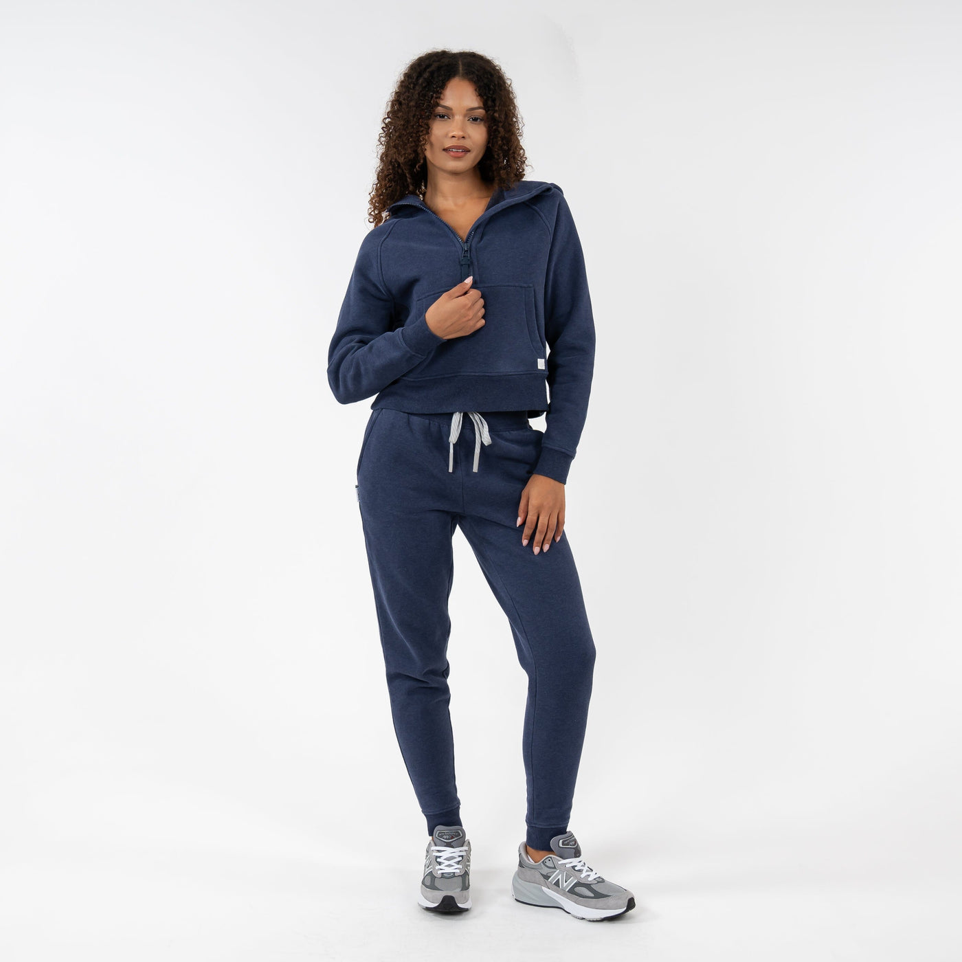 Clarity Half-Zip Hoodie | Heather - Fleet Navy