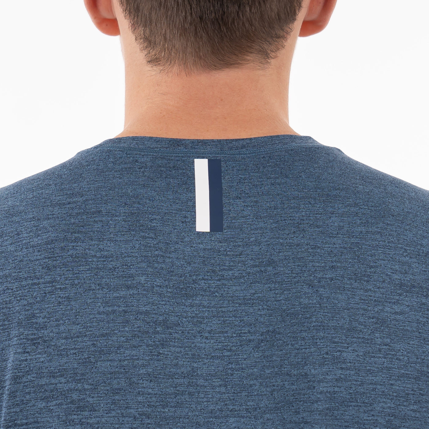 Tailwind Performance Long Sleeve Tee | Heather - Fleet Navy/Highcountry Blue