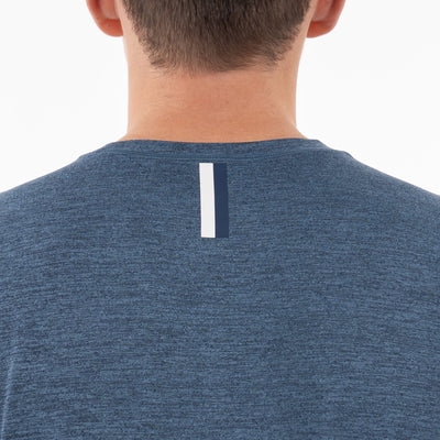 Tailwind Performance Long Sleeve Tee | Heather - Fleet Navy/Highcountry Blue