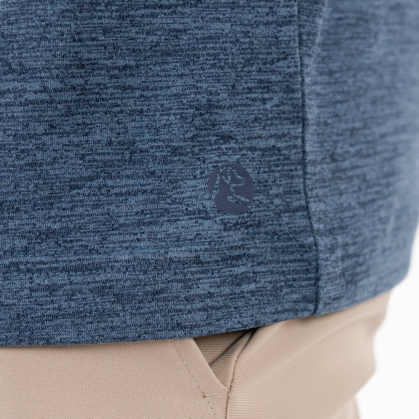 Tailwind Performance Long Sleeve Tee | Heather - Fleet Navy/Highcountry Blue