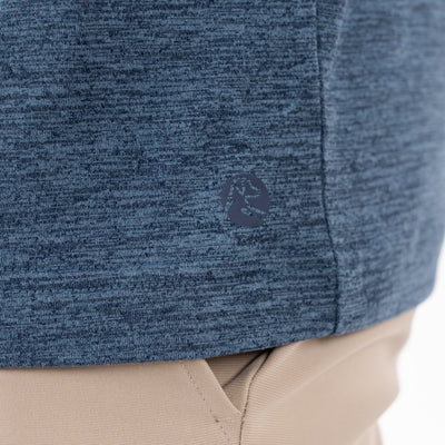 Tailwind Performance Long Sleeve Tee | Heather - Fleet Navy/Highcountry Blue
