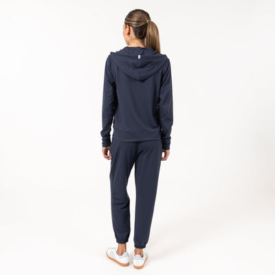 Tempo Full-Zip Hoodie | Heather - Fleet Navy/Nightshade