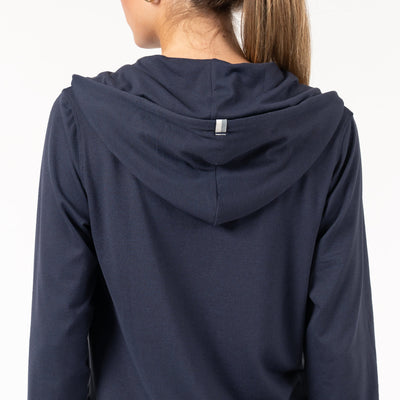 Tempo Full-Zip Hoodie | Heather - Fleet Navy/Nightshade