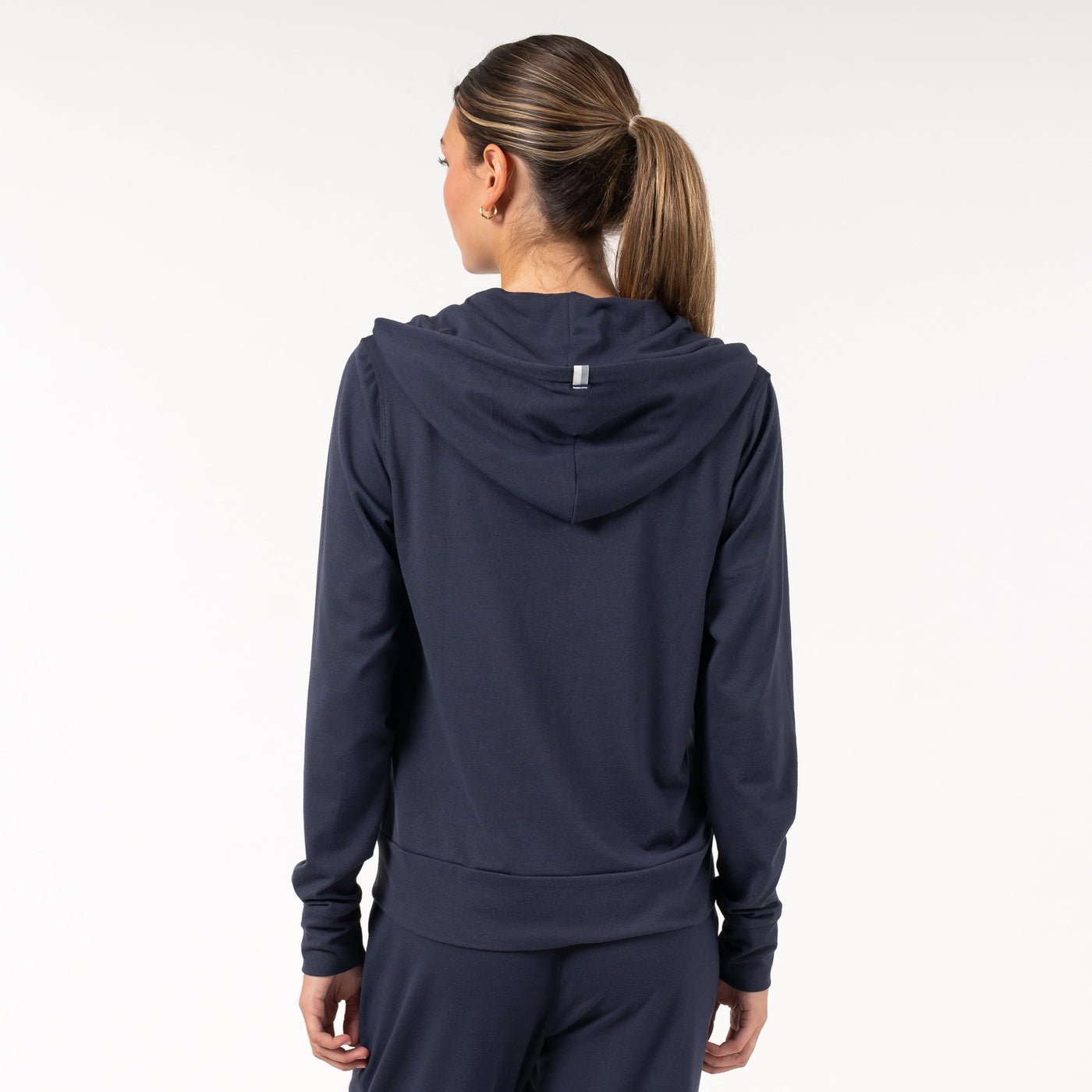 Tempo Full-Zip Hoodie | Heather - Fleet Navy/Nightshade