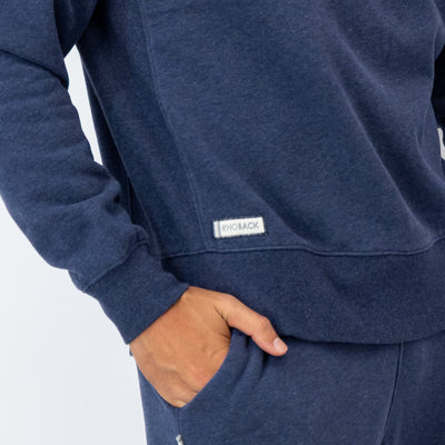 Ready Collegiate Crewneck - UVA | Heather - Fleet Navy - UVA 2 ORANGE