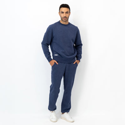 Ready Crewneck | Heather - Fleet Navy