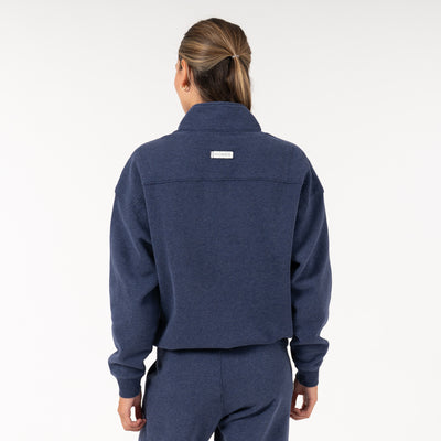 Serenity Half-Zip | Heather - Fleet Navy