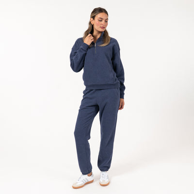 Serenity Half-Zip | Heather - Fleet Navy