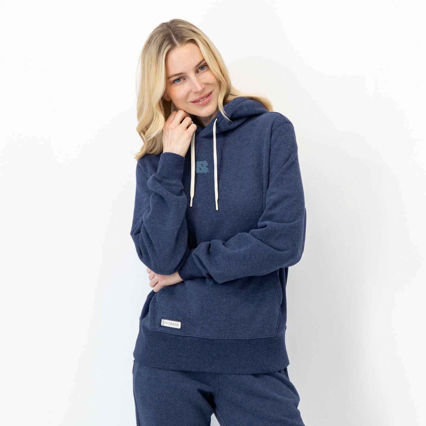 Ready Collegiate Hoodie - UNC | Heather - Fleet Navy - UNC 4 BLUE (Women)