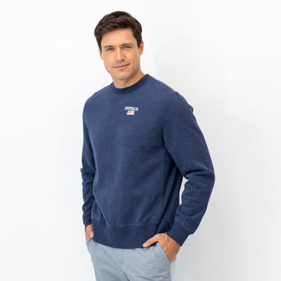 Ready Crewneck - USA | Heather - Fleet Navy - USA