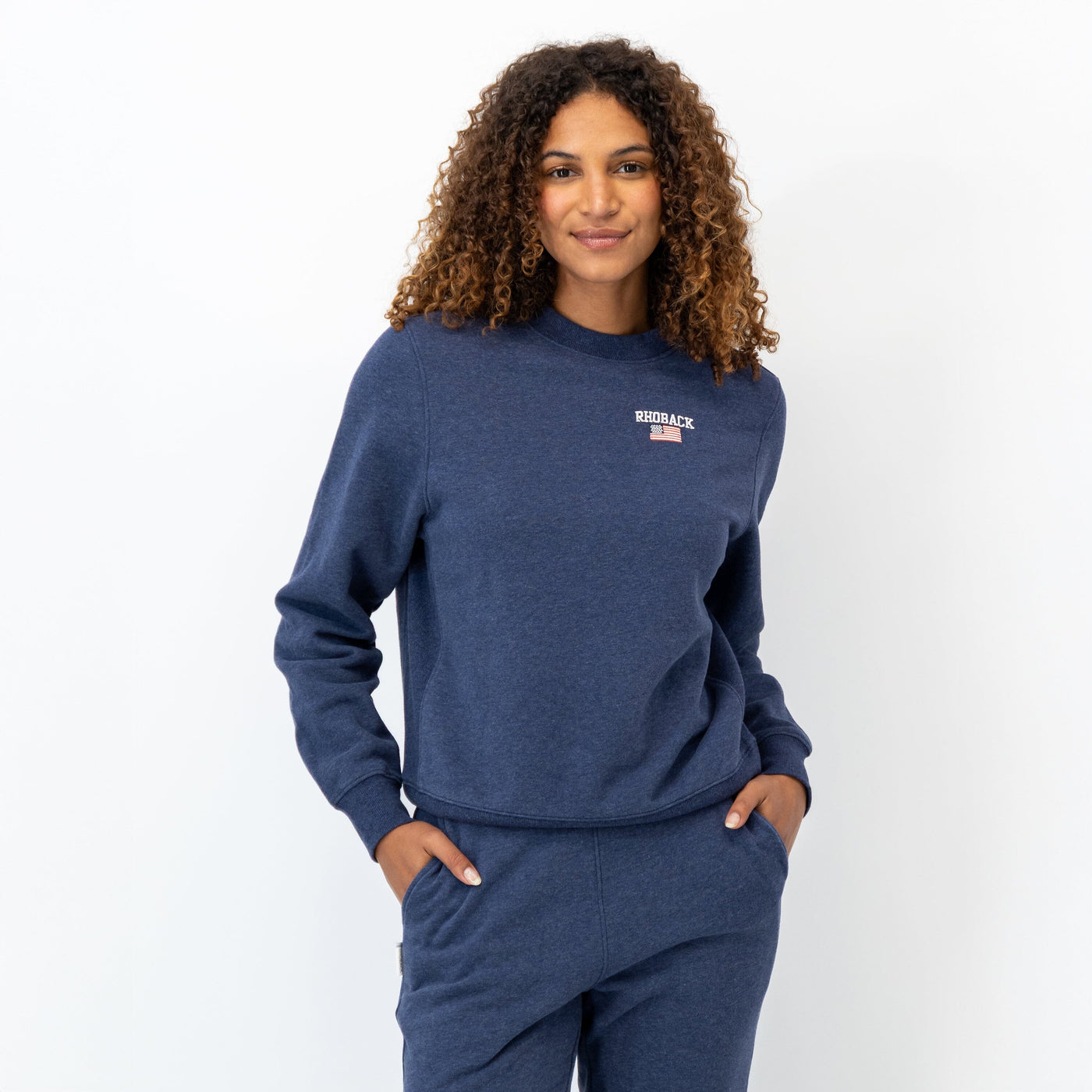 Ready Crewneck - USA | Heather - Fleet Navy - USA (Women)