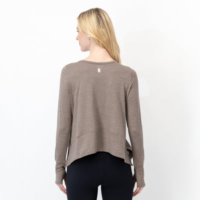 Drift Long Sleeve Flowy Tee | Heather - Greyhawk/Greyhawk