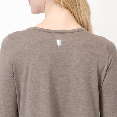 Drift Long Sleeve Flowy Tee | Heather - Greyhawk/Greyhawk