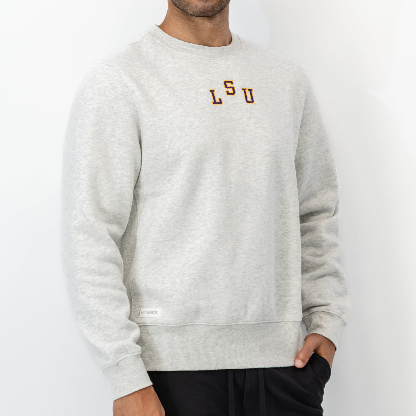 Ready Collegiate Crewneck - LSU | Heather - Ivory - LSU - 1