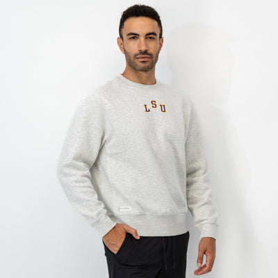 Ready Collegiate Crewneck - LSU | Heather - Ivory - LSU - 1