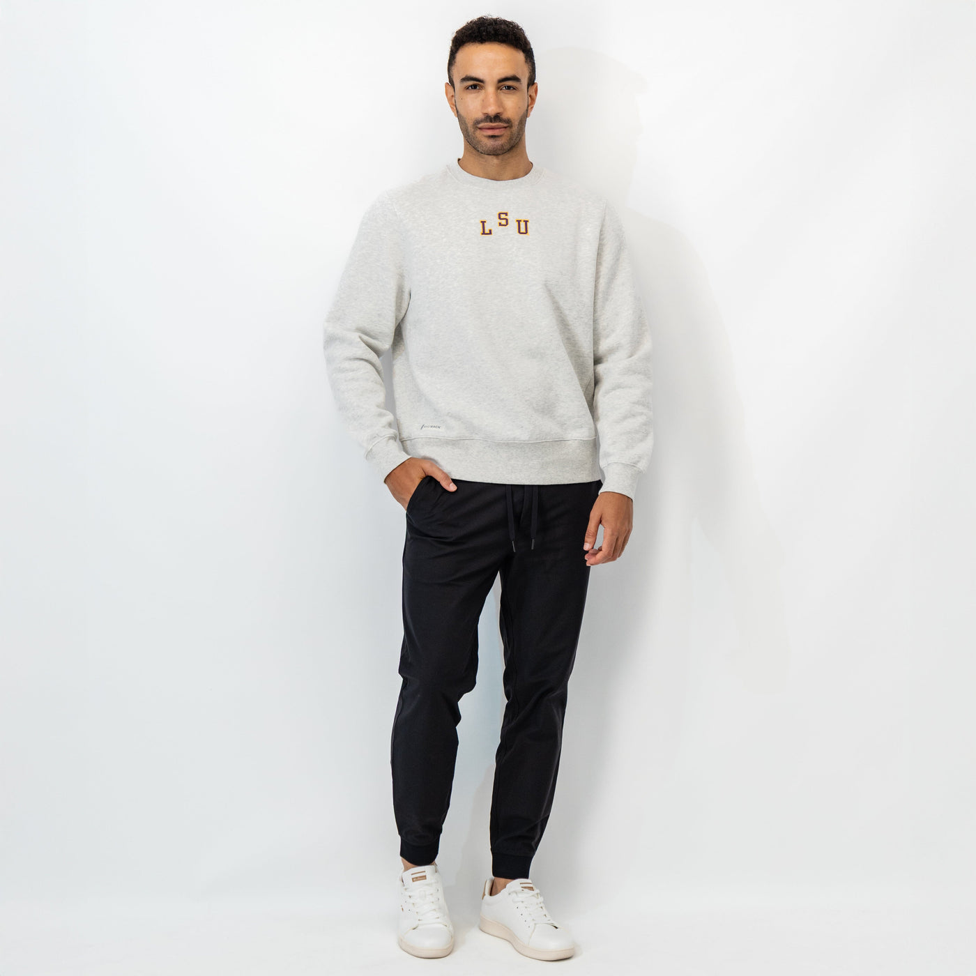 Ready Collegiate Crewneck - LSU | Heather - Ivory - LSU - 1