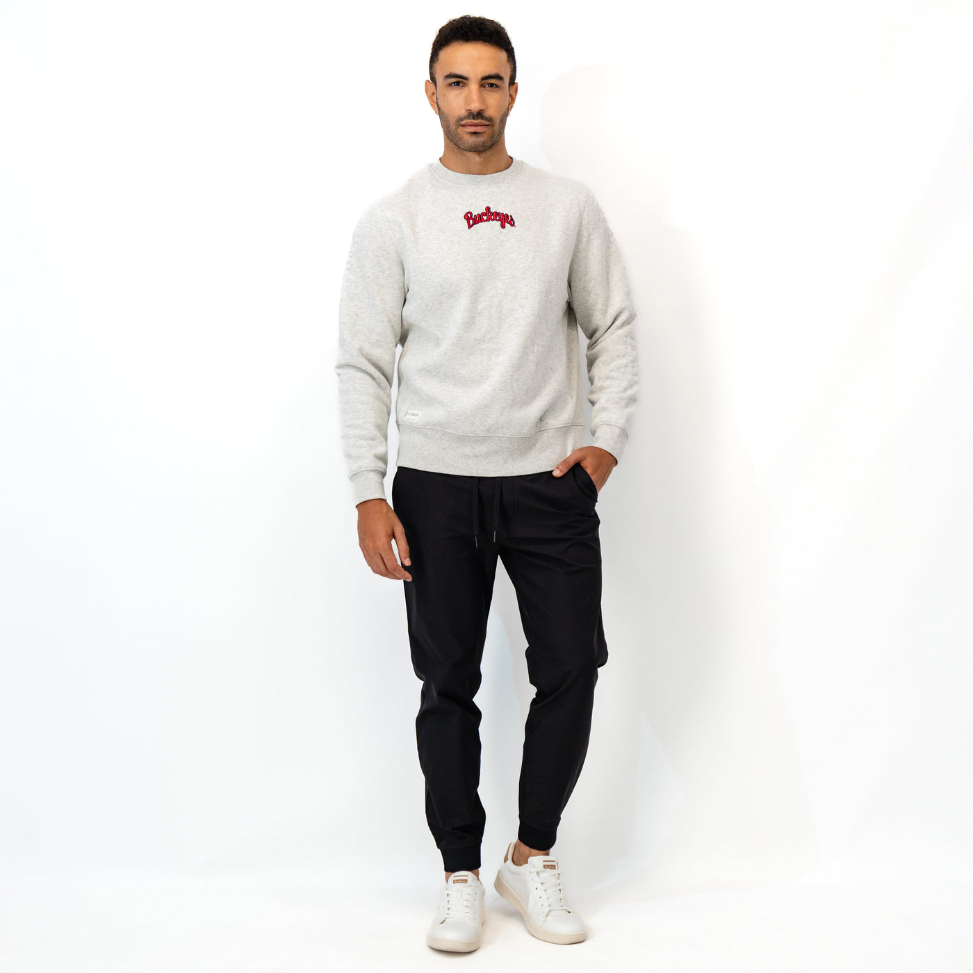 Ready Collegiate Crewneck - Ohio State | Heather - Ivory - Ohio State - 1