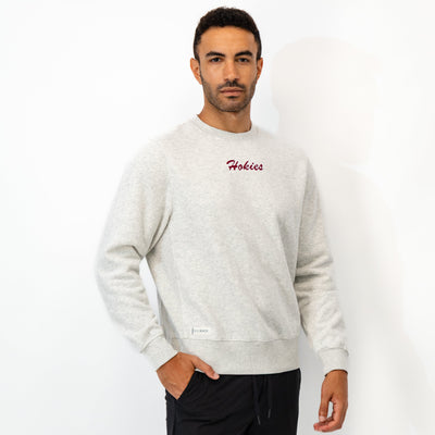 Ready Collegiate Crewneck - Virginia Tech | Heather - Ivory - Virginia Tech - 1
