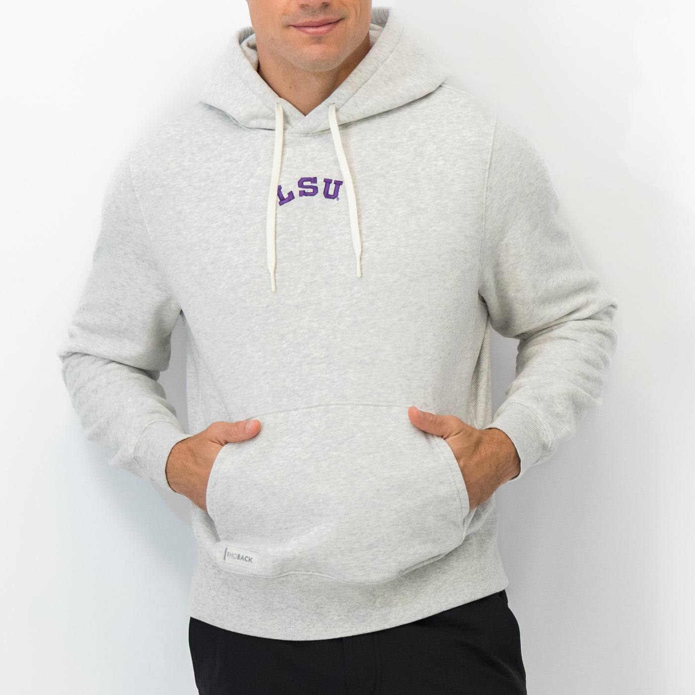 Ready Collegiate Hoodie - LSU | Heather - Ivory - LSU - 1