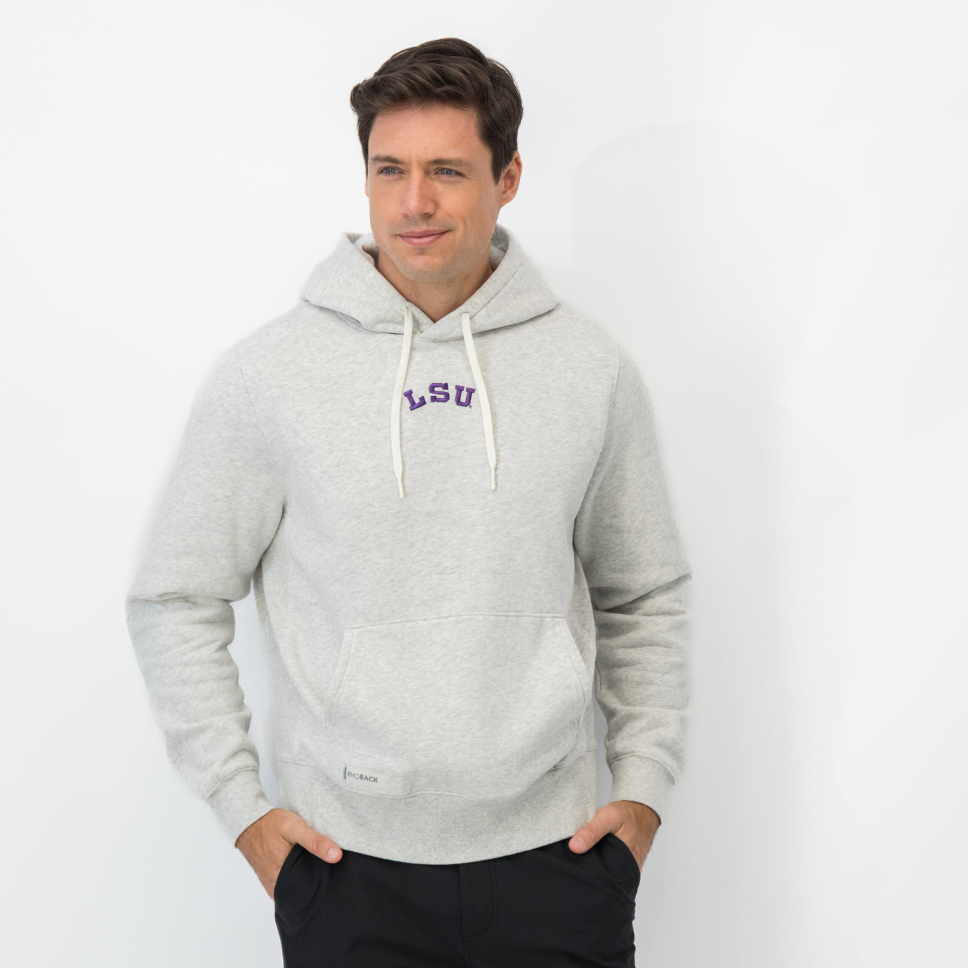 Ready Collegiate Hoodie - LSU | Heather - Ivory - LSU - 1