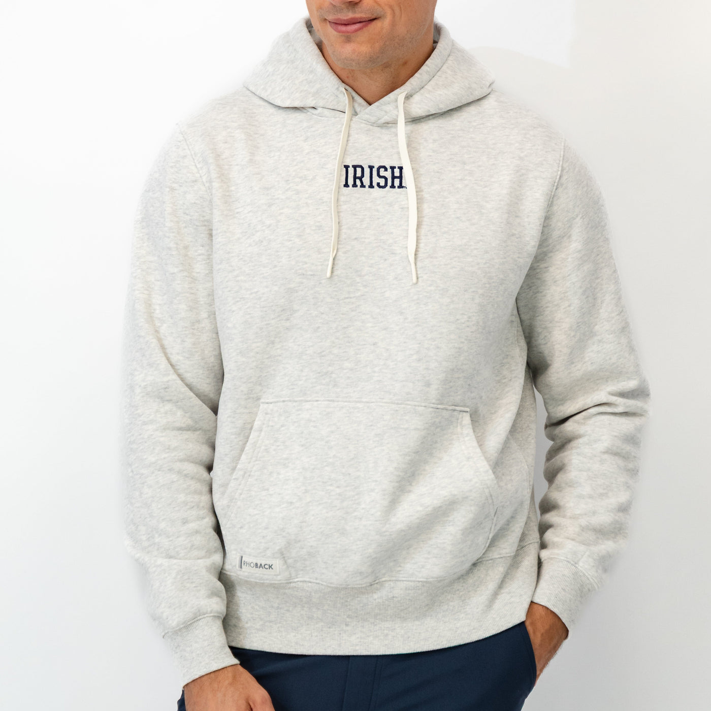 Ready Collegiate Hoodie - Notre Dame | Heather - Ivory - Notre Dame - 1