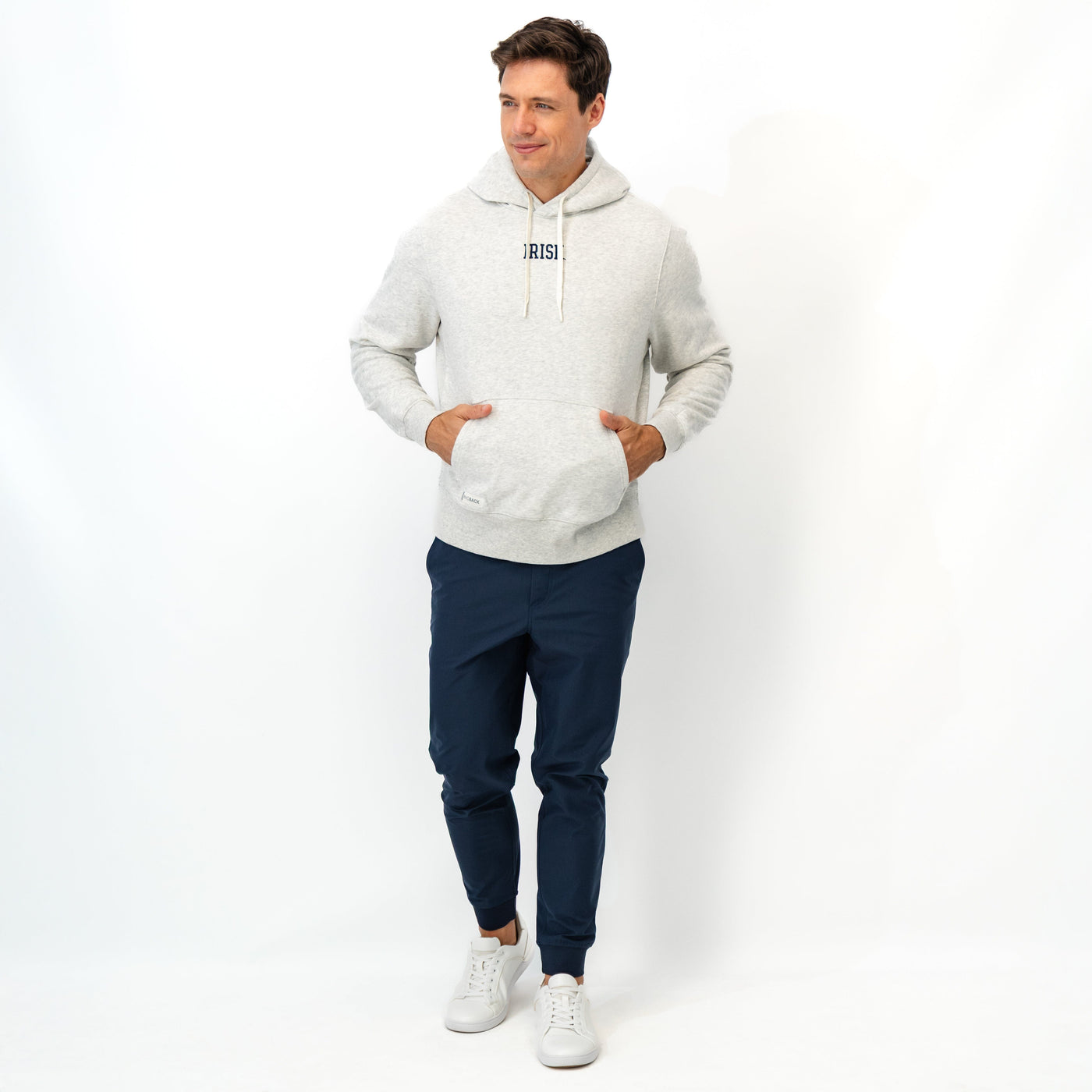 Ready Collegiate Hoodie - Notre Dame | Heather - Ivory - Notre Dame - 1