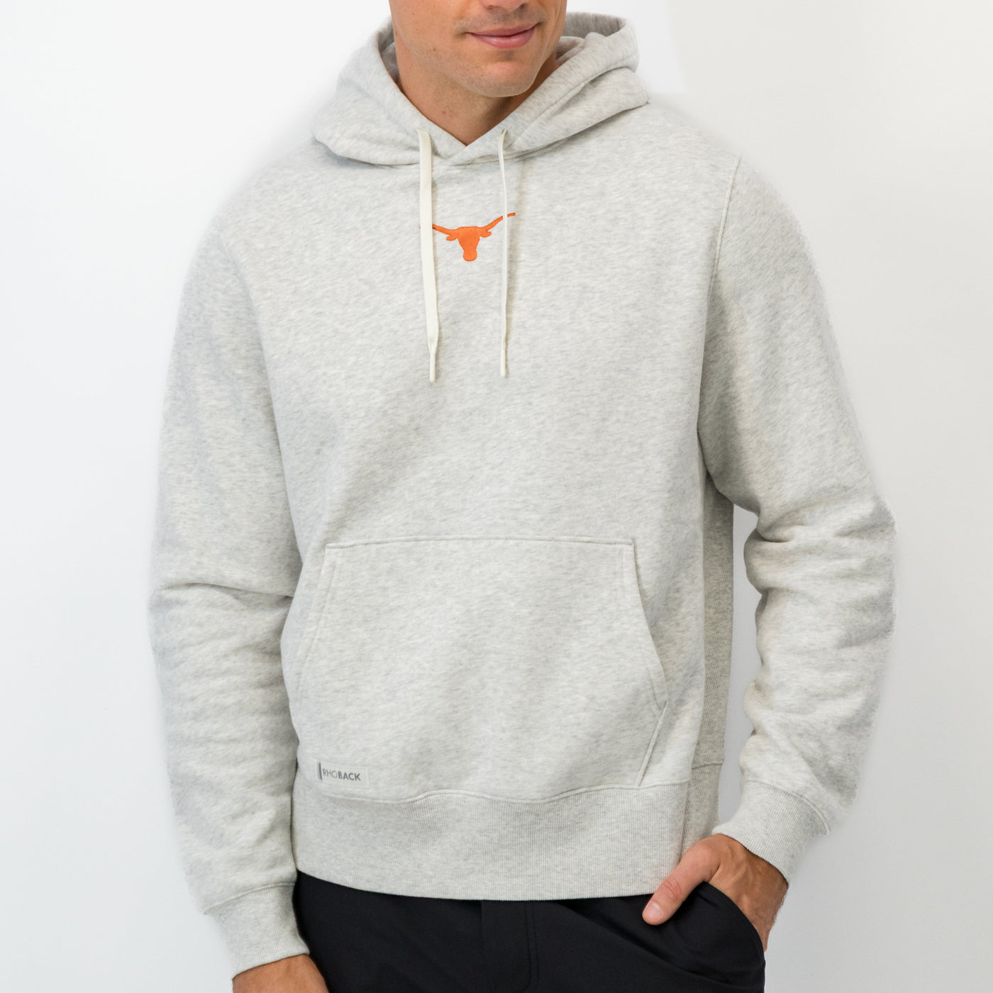 Ready Collegiate Hoodie - Texas | Heather - Ivory - Texas - 1
