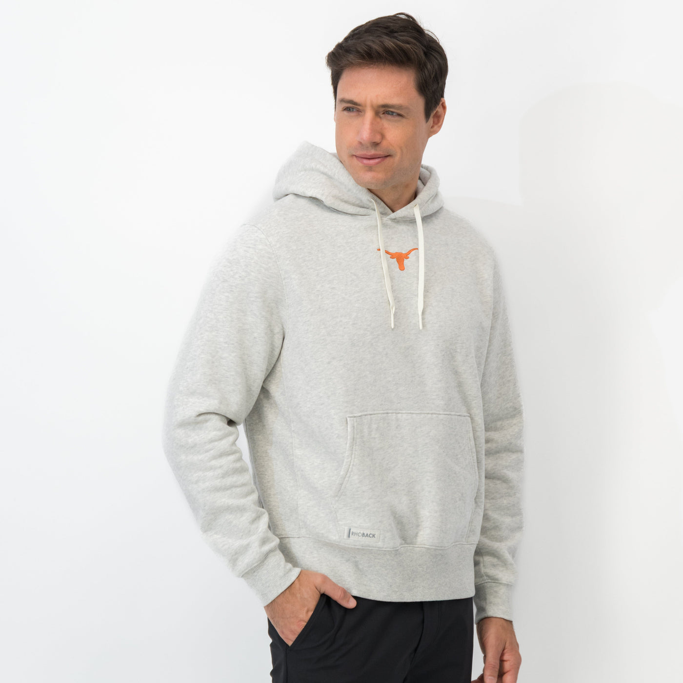 Ready Collegiate Hoodie - Texas | Heather - Ivory - Texas - 1