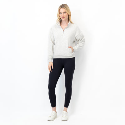 Serenity Half-Zip | Heather - Ivory