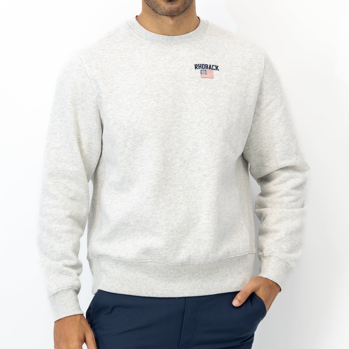Ready Crewneck - USA | Heather - Ivory - USA