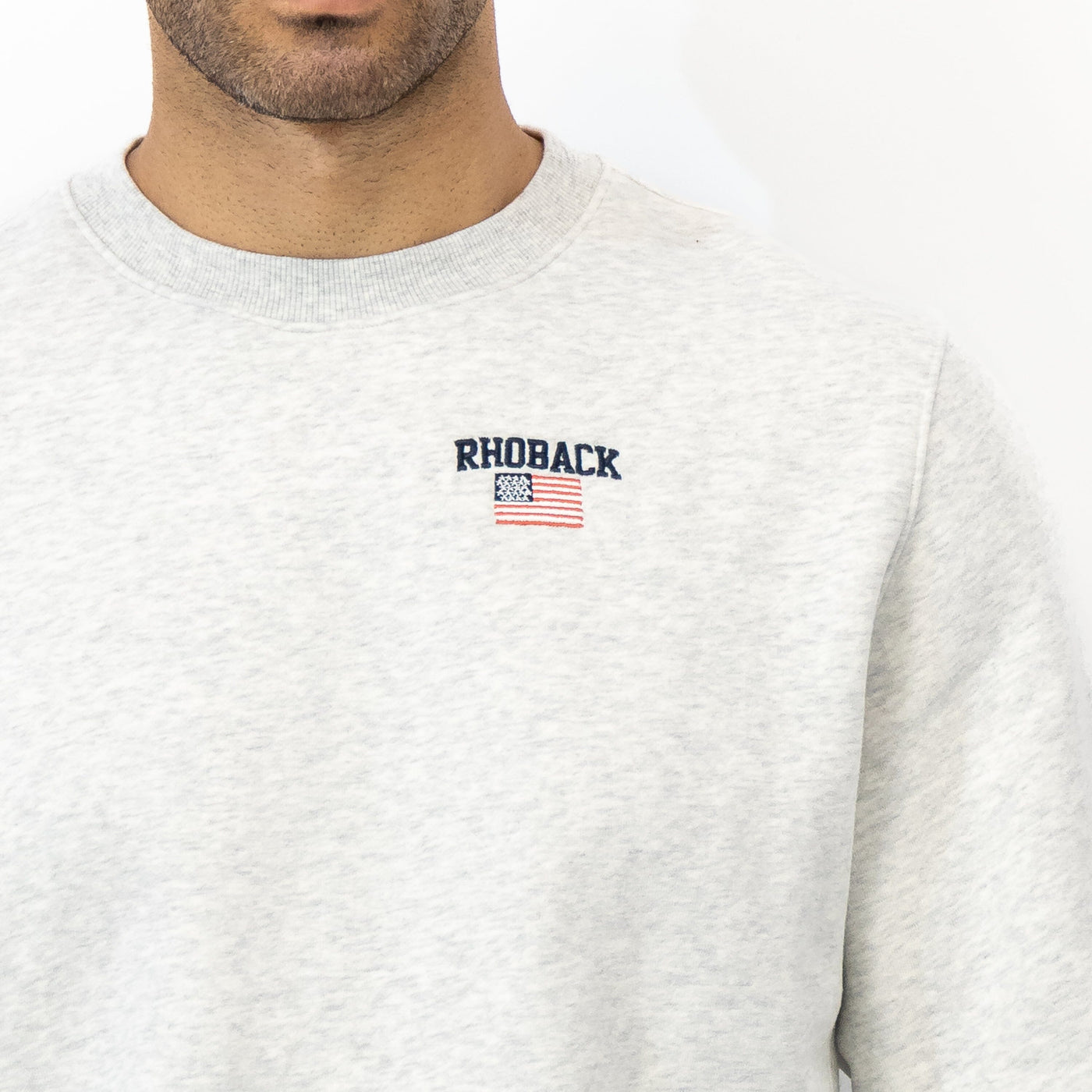 Ready Crewneck - USA | Heather - Ivory - USA