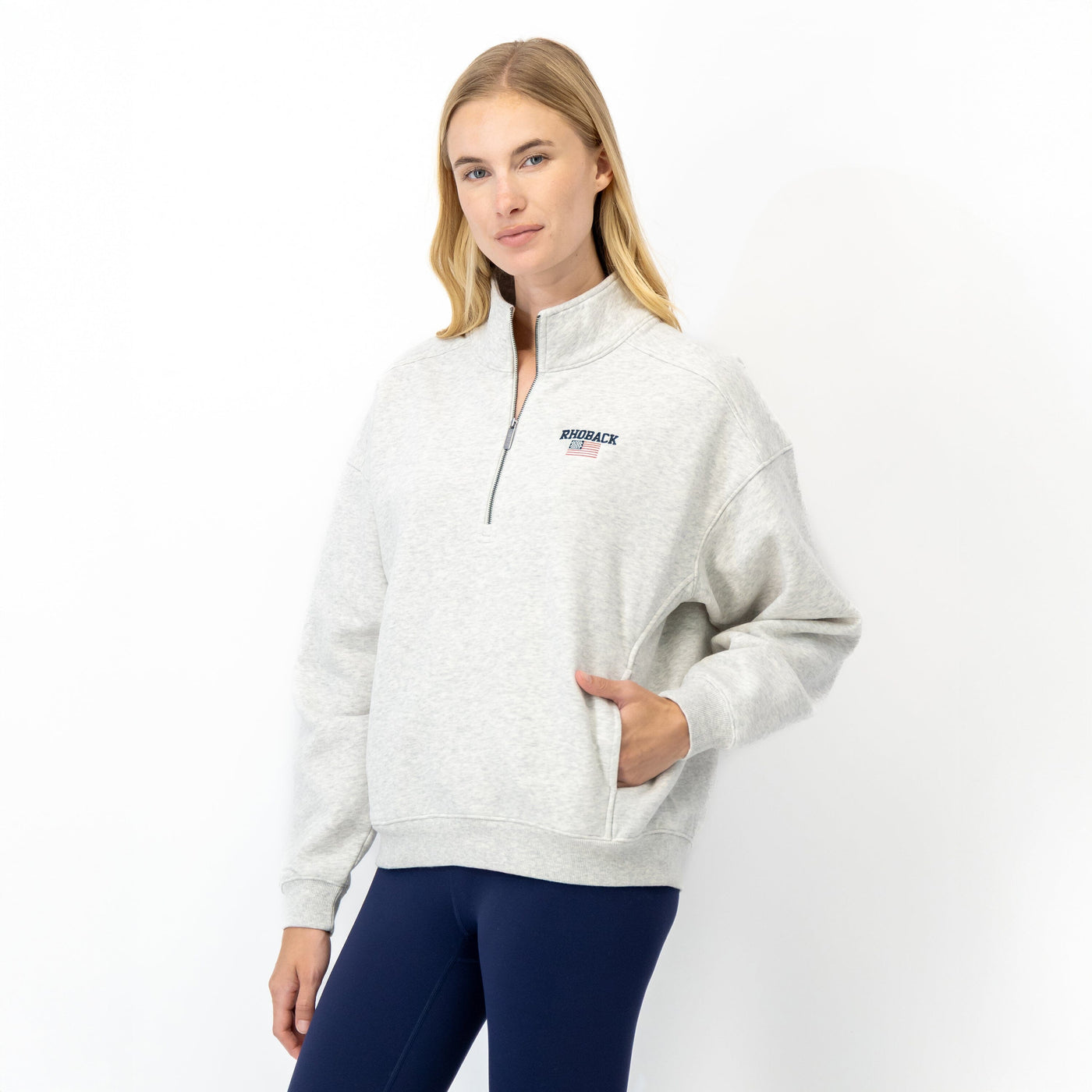 Serenity Half-Zip - USA | Heather - Ivory - USA