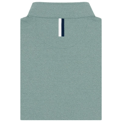 Heather Performance Q-Zip | Heather - Jungle Green/Antigua Green