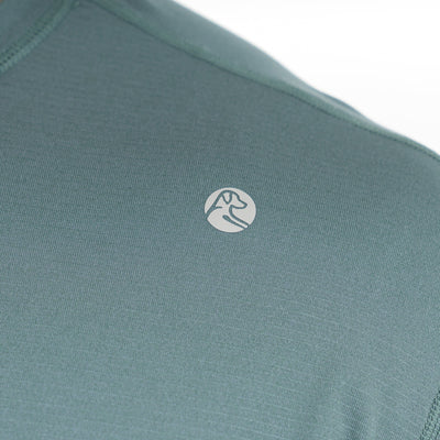 Blitz Tech Long Sleeve Tee | Heather - Jungle Green/Dusty Pine