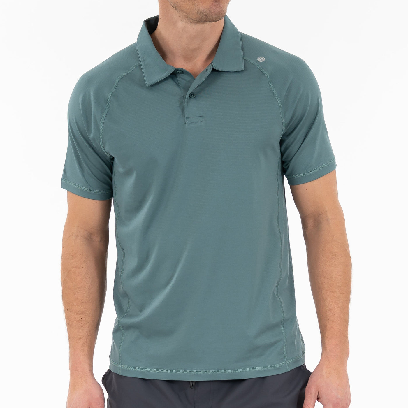 Blitz Tech Polo | Heather - Jungle Green/Dusty Pine
