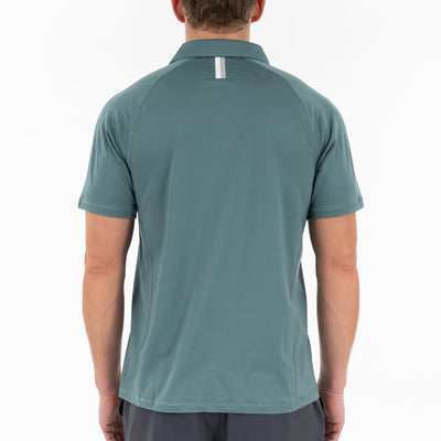 Blitz Tech Polo | Heather - Jungle Green/Dusty Pine
