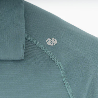 Blitz Tech Polo | Heather - Jungle Green/Dusty Pine