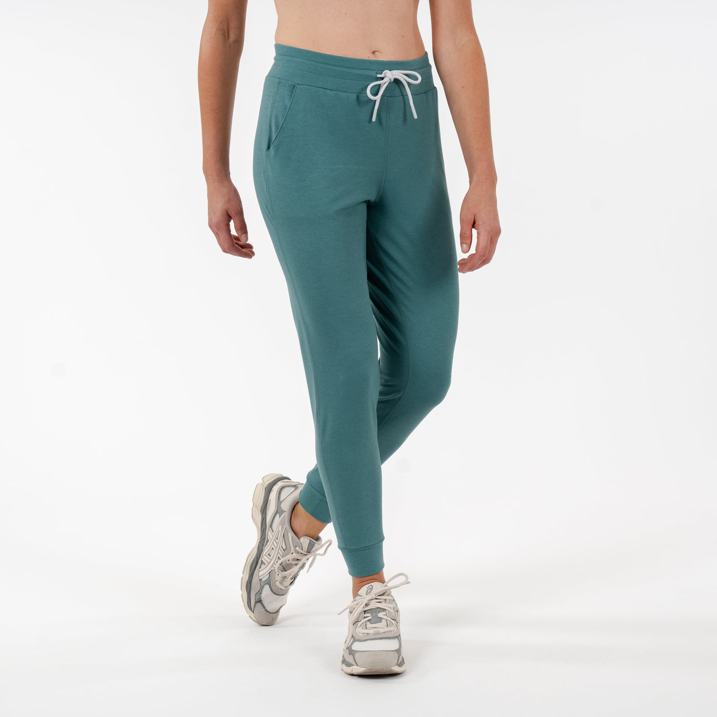 Tempo Performance Jogger | Heather - Leaf Green/Bullfrog Green