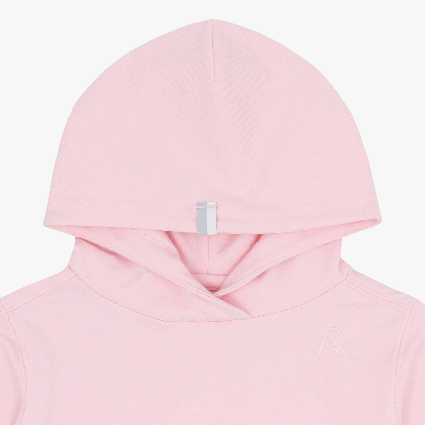 Lil' Hesi Performance Hoodie | Heather - Lotus Pink/White