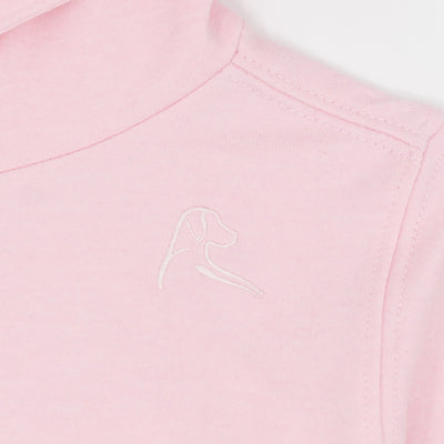 Lil' Hesi Performance Hoodie | Heather - Lotus Pink/White