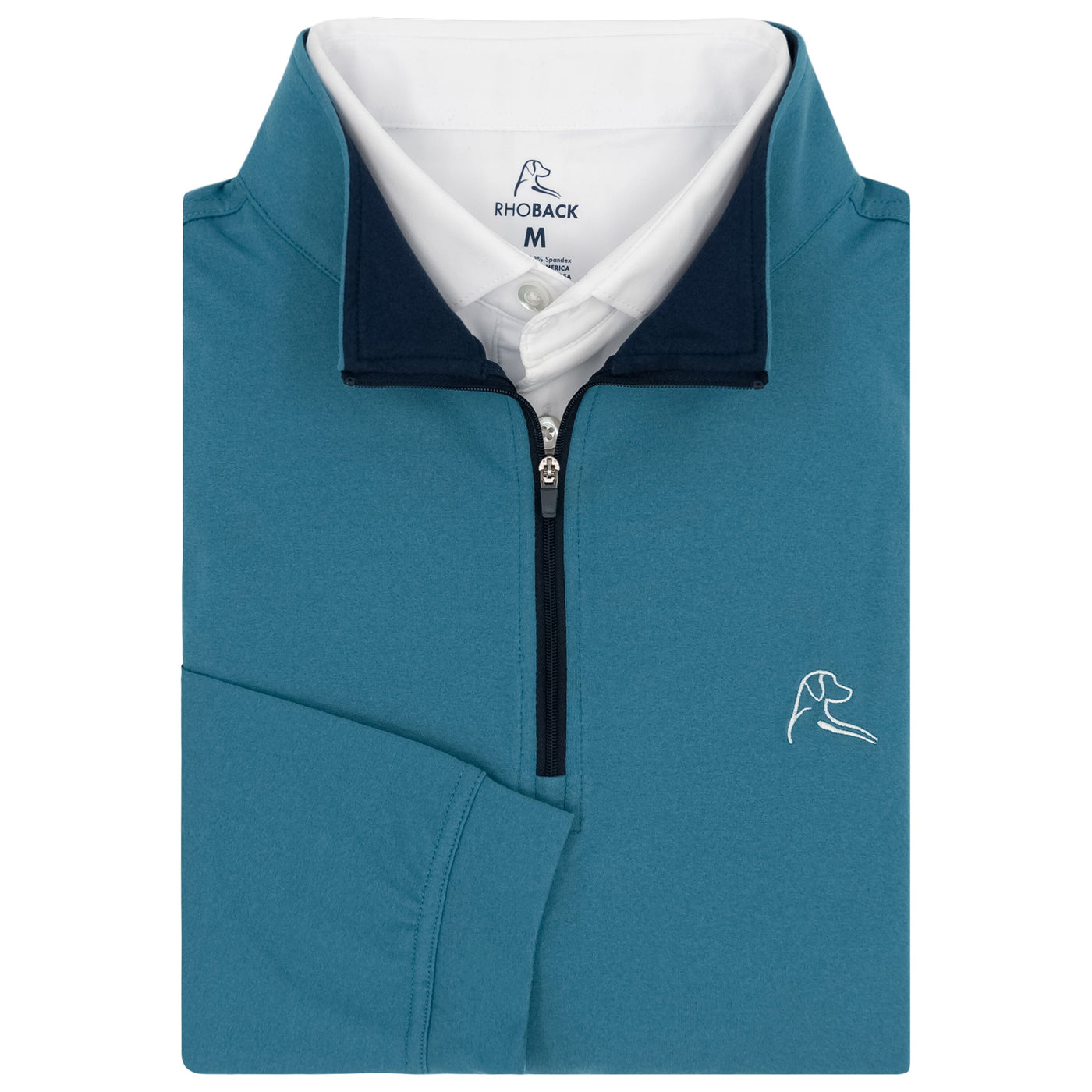 Heather Performance Q-Zip | Heather - Mariner Blue/Mariner Blue